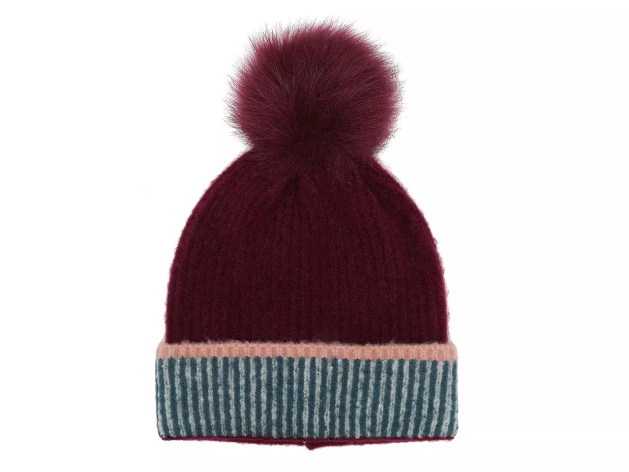 Color Block Pom-Pom Beanie | DSW
