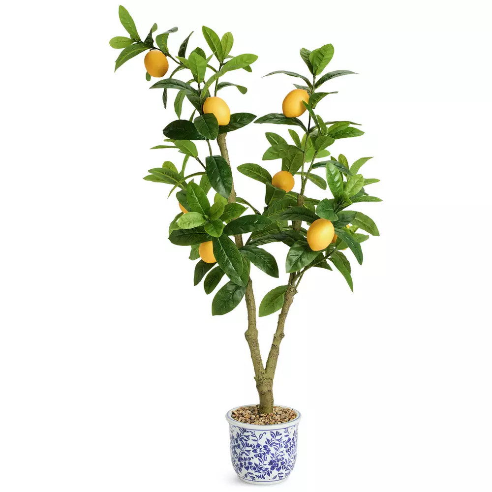 Home 41 inch tall faux lemon tree | argos.co.uk