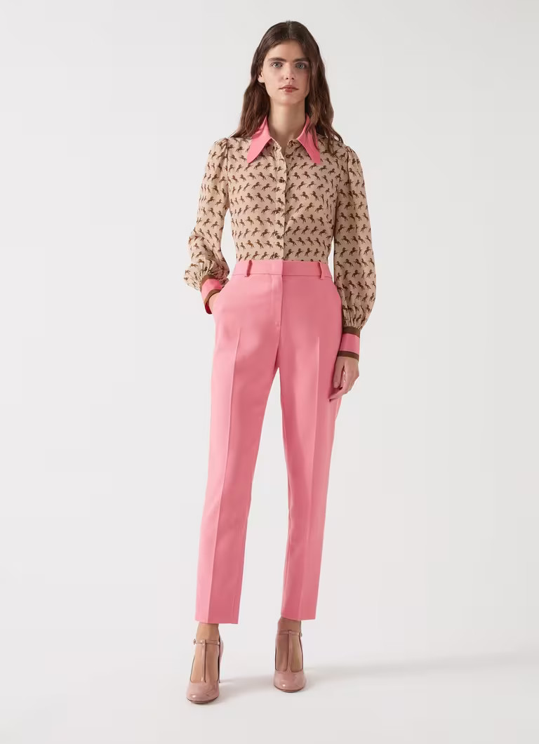 Aimee Desert Rose Cigarette Leg Trouser | L.K. Bennett (UK)