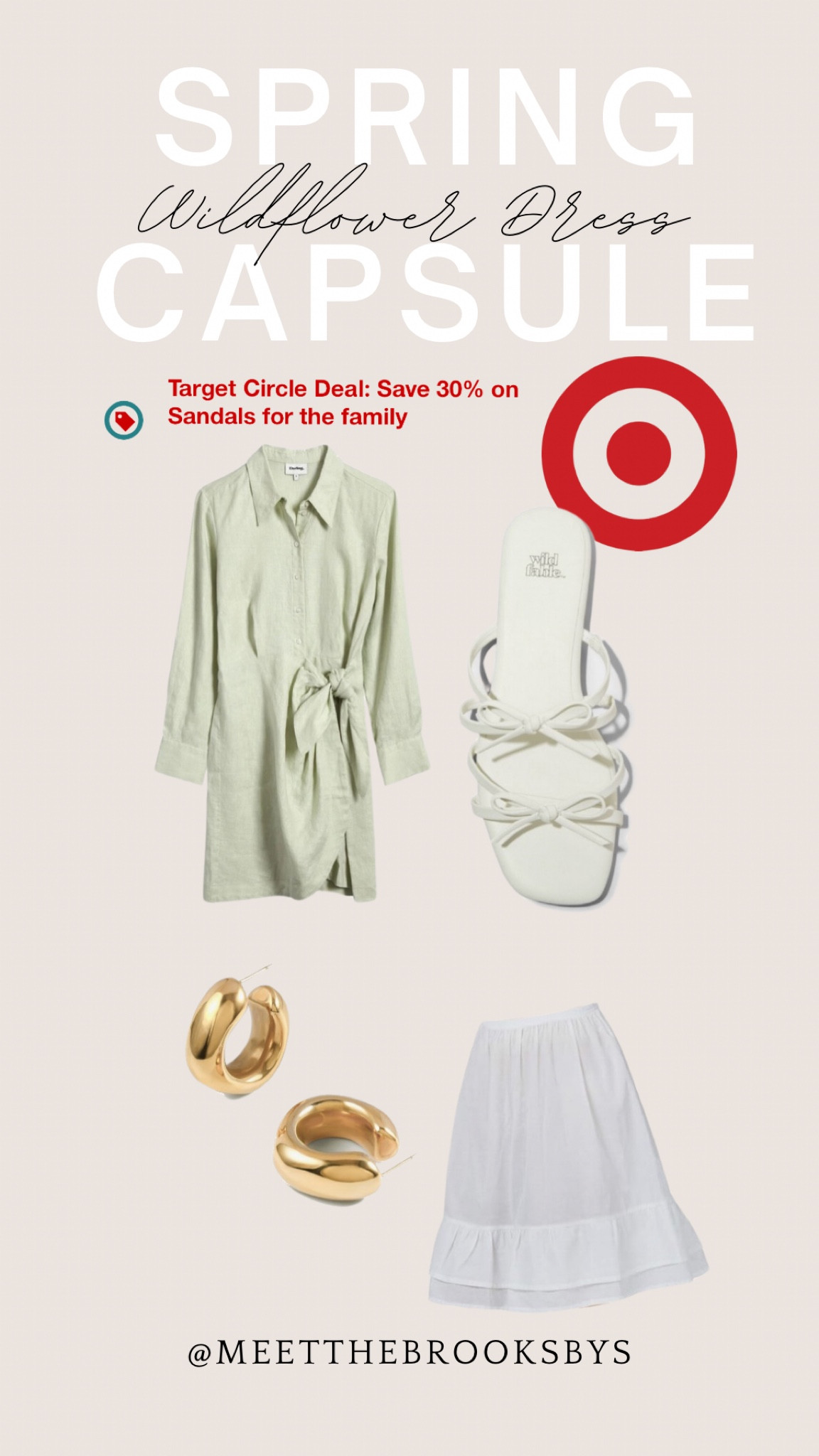 🎯 Target Sandal Sale + Spring OOTD Look!  30% off sandals this week at Target through Circle app! Rocking the Darling Society Wildflower dress with a white cotton slip for extra length on my 6’0 frame. Completed the look with gold hoops for that casual chic vibe ✨ #TallGirlStyle #SummerFashion #OOTD #CapsuleWardrobe #TargetShoes #TargetSales 

#LTKsalealert #LTKxTarget #LTKstyletip