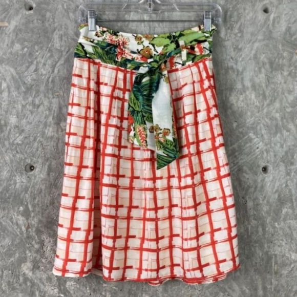 MAEVE "County Fair" Silk Blend Mixed Print Skirt NWOT/sz: 4 | Poshmark