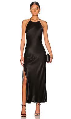 Bardot Mila Cowl Back Slip Dress in Black from Revolve.com | Revolve Clothing (Global)