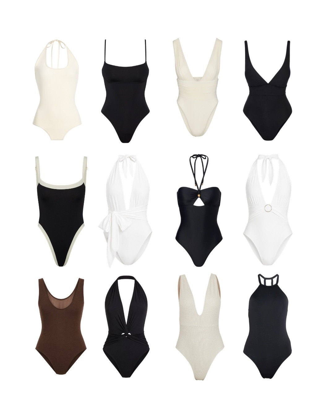 The one-piece swimsuits I'm loving right now. Timeless silhouettes in black, white, and neutral tones you'll wear season after season. 🖤🤍

one piece swimsuit, black swimsuit, white swimsuit, neutral swimwear, flattering swimsuits, classic swimwear, luxury swim style, resort wear, vacation outfits

#LTKSwim #LTKOver40 #LTKTravel