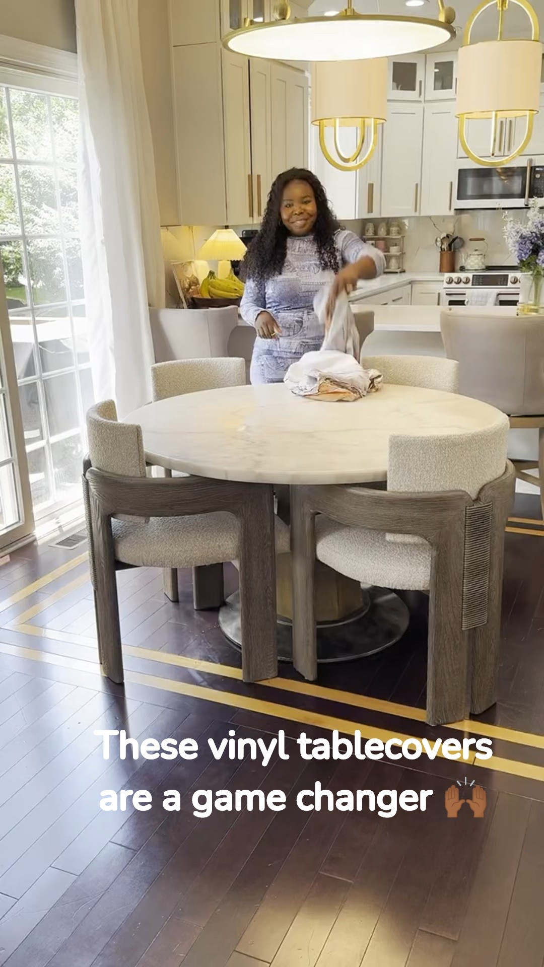 Protect your dining table without sacrificing style with these vinyl table covers 

#LTKmomlife #LTKHome #LTKSaleAlert
