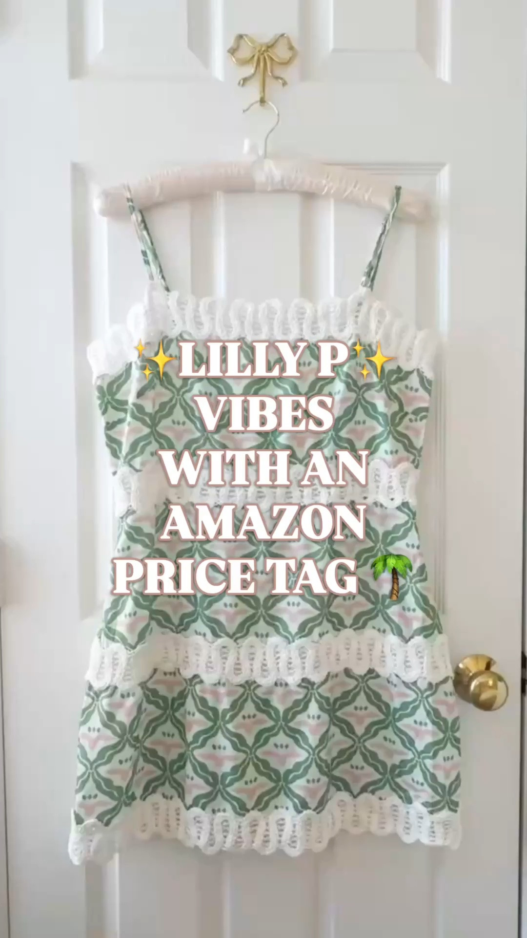 Lilly Pulitzer inspired dress | Lilly P vibes dress | Amazon summer dress | pink and green dress | Palm Beach style

Lilly Pulitzer vibes with an Amazon price tag. 

The pink and green resort print, crisp white eyelet trim, square neckline, A-line mini shape, and sunny Palm Beach color story give this Amazon dress that unmistakable Lilly P energy without the Lilly Pulitzer price tag.

This is the kind of dress Lilly girls clock immediately: colorful, feminine, preppy, cheerful, and vacation ready. The white eyelet trim is what makes it feel more elevated than a basic printed mini, and the pink and green palette gives it that classic Palm Beach resort look.

Pack it for beach vacations, resort cocktails, pool club lunch, girls trips, bachelorette weekends, bridal showers, baby showers, summer brunch, patio drinks, vacation dinners, cruise outfits, beach town shopping, country club casual plans, and every warm weather moment where you want to be best dressed. 

Style it with white sandals, raffia slides, gold hoops, pearl earrings, a woven bag, flat sandals, wedges, or a cardigan over your shoulders.

Lilly Pulitzer inspired dress, Lilly Pulitzer look for less, Lilly P vibes dress, Lilly P inspired dress, Amazon Lilly Pulitzer inspired dress, Amazon summer dress, Amazon dress find, pink and green dress, Palm Beach dress, Palm Beach style, preppy summer dress, feminine summer dress, colorful summer dress, resort mini dress, vacation dress, beach vacation dress, cruise outfit, bachelorette trip outfit, bridal shower dress, baby shower dress, summer brunch dress, country club casual outfit, eyelet trim dress, square neckline dress, A line mini dress, designer look for less

#LTKFindsUnder50 #LillyPulitzer #PreppyStyle #LookForLess #PalmBeachStyle #SummerDresses #SummerOutfits #AmazonFashionFinds #VacationOutfit

#LTKWedding #LTKTravel #LTKSeasonal