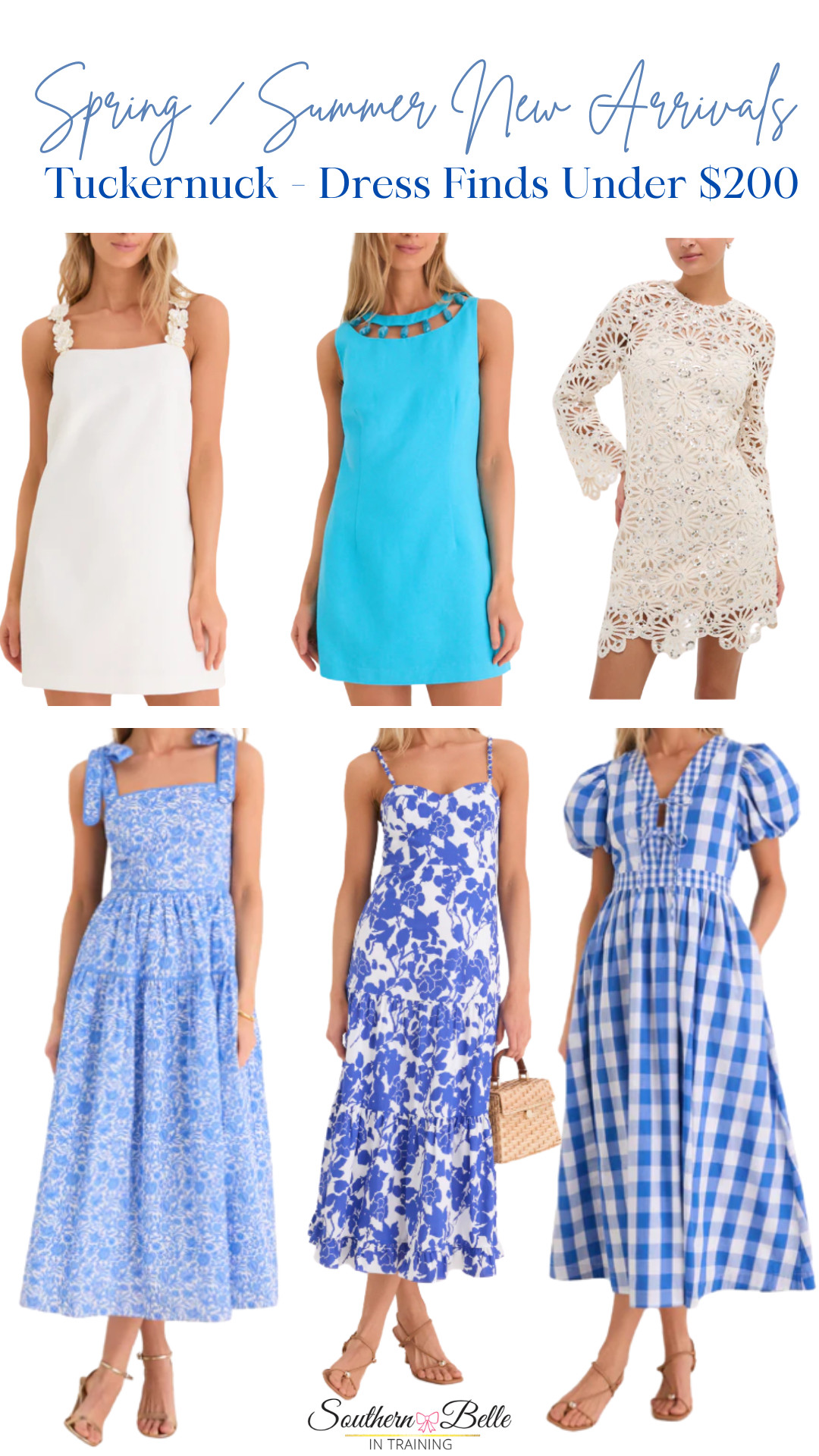 Spring Outfits 2026 || Spring Dresses || Tuckernuck Dresses || Blue Dresses || White Dresses || Hyacinth House 

 