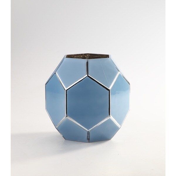 Blue Geometric Vase | Bed Bath & Beyond