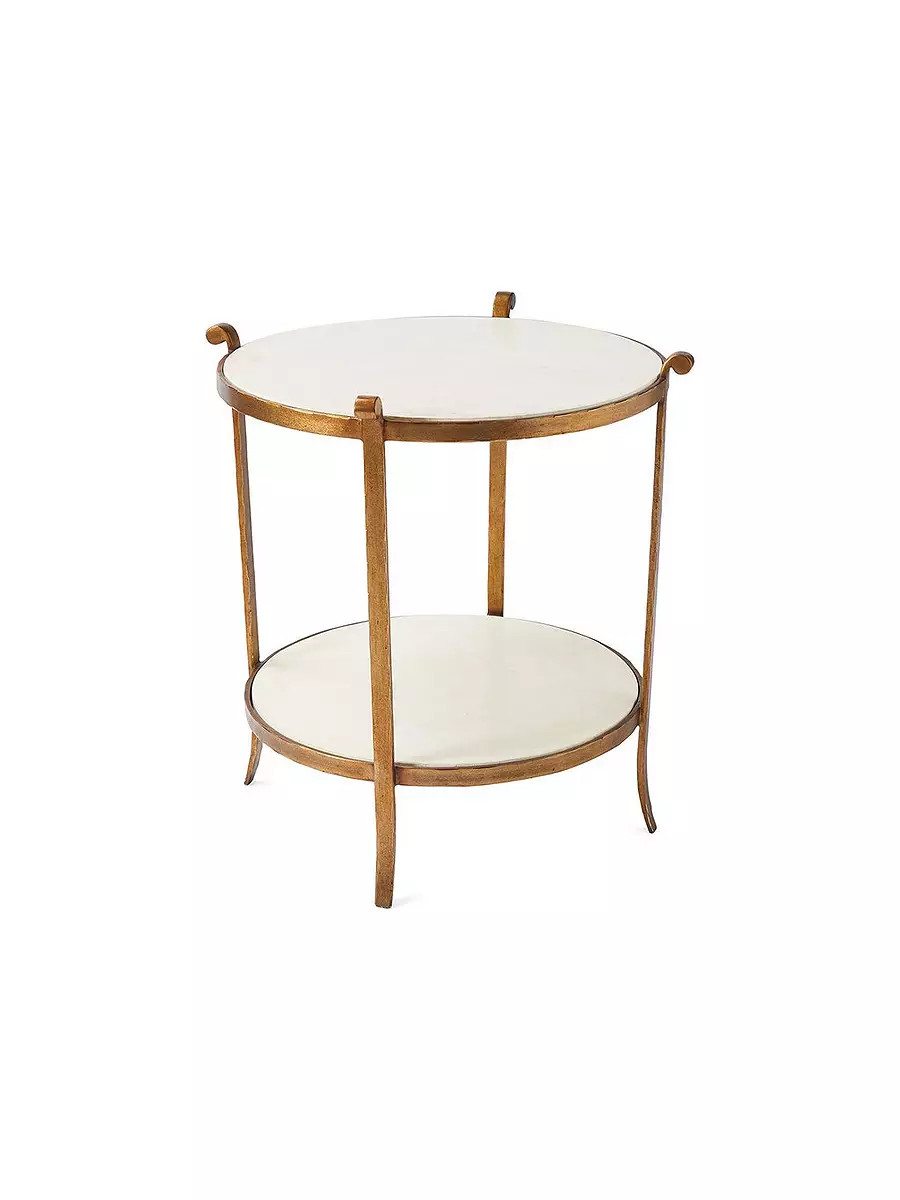St. Germain Stone Side Table | Serena and Lily