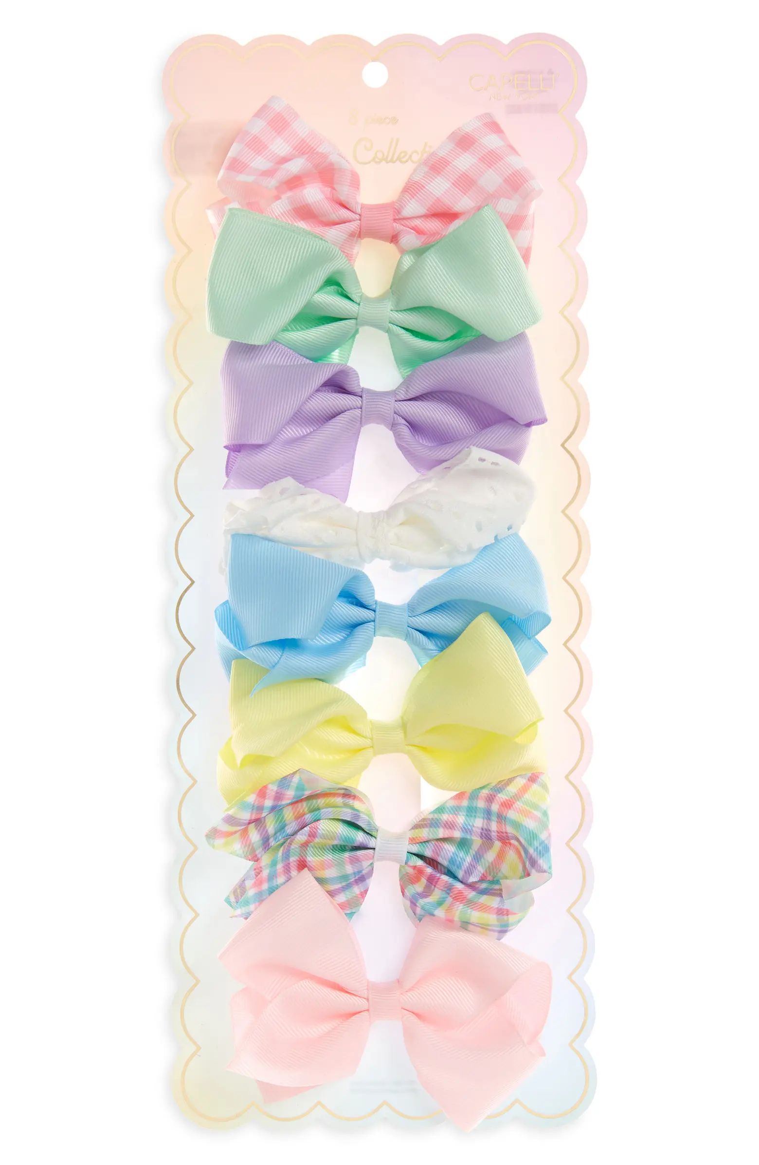 Kids' Assorted 8-Pack Bow Clips | Nordstrom