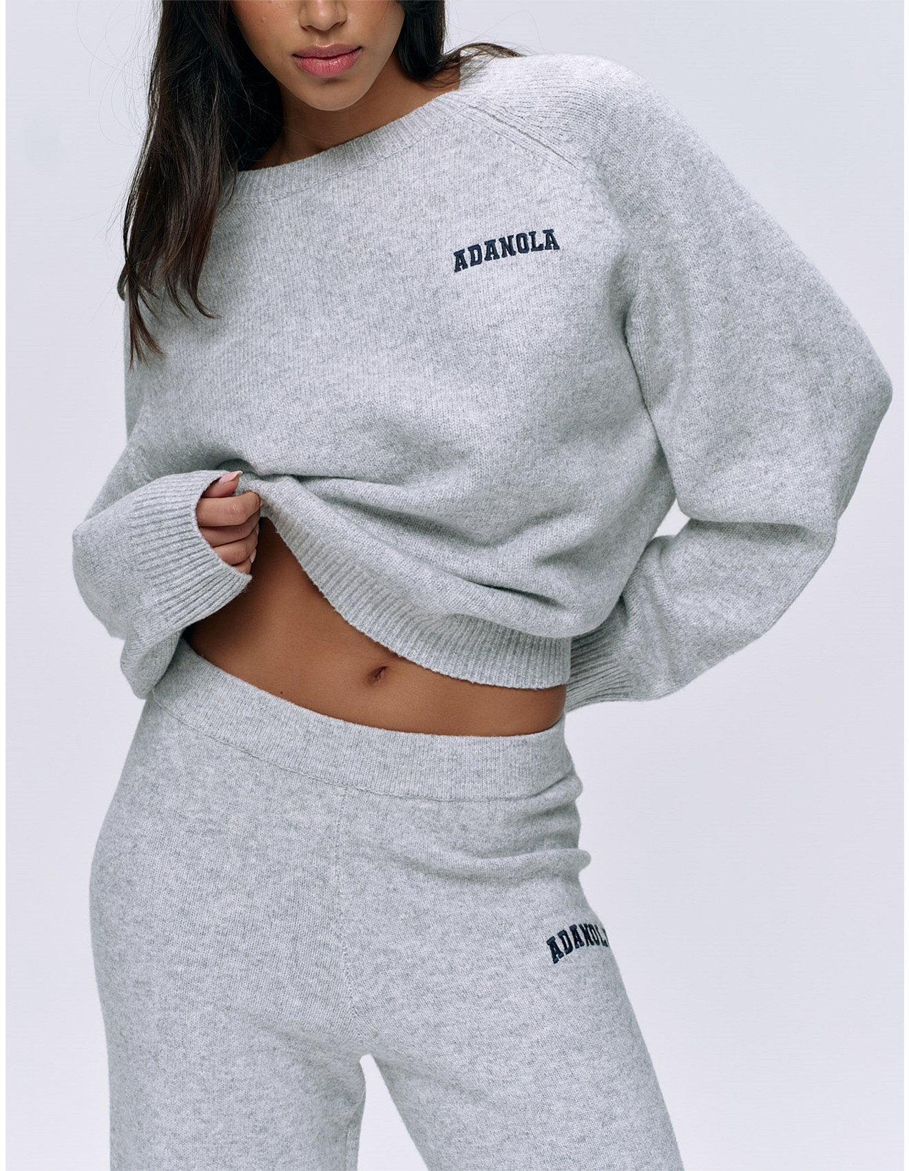 Varsity Oversized Knit Sweatshirt | David Jones (Australia & New Zealand)