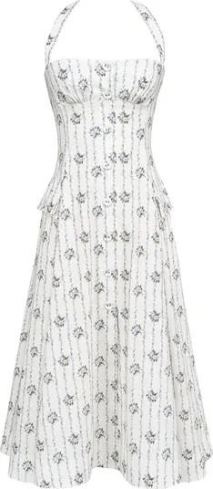 HOUSE OF CB Claudia Halter Midi Dress | Nordstrom | Nordstrom