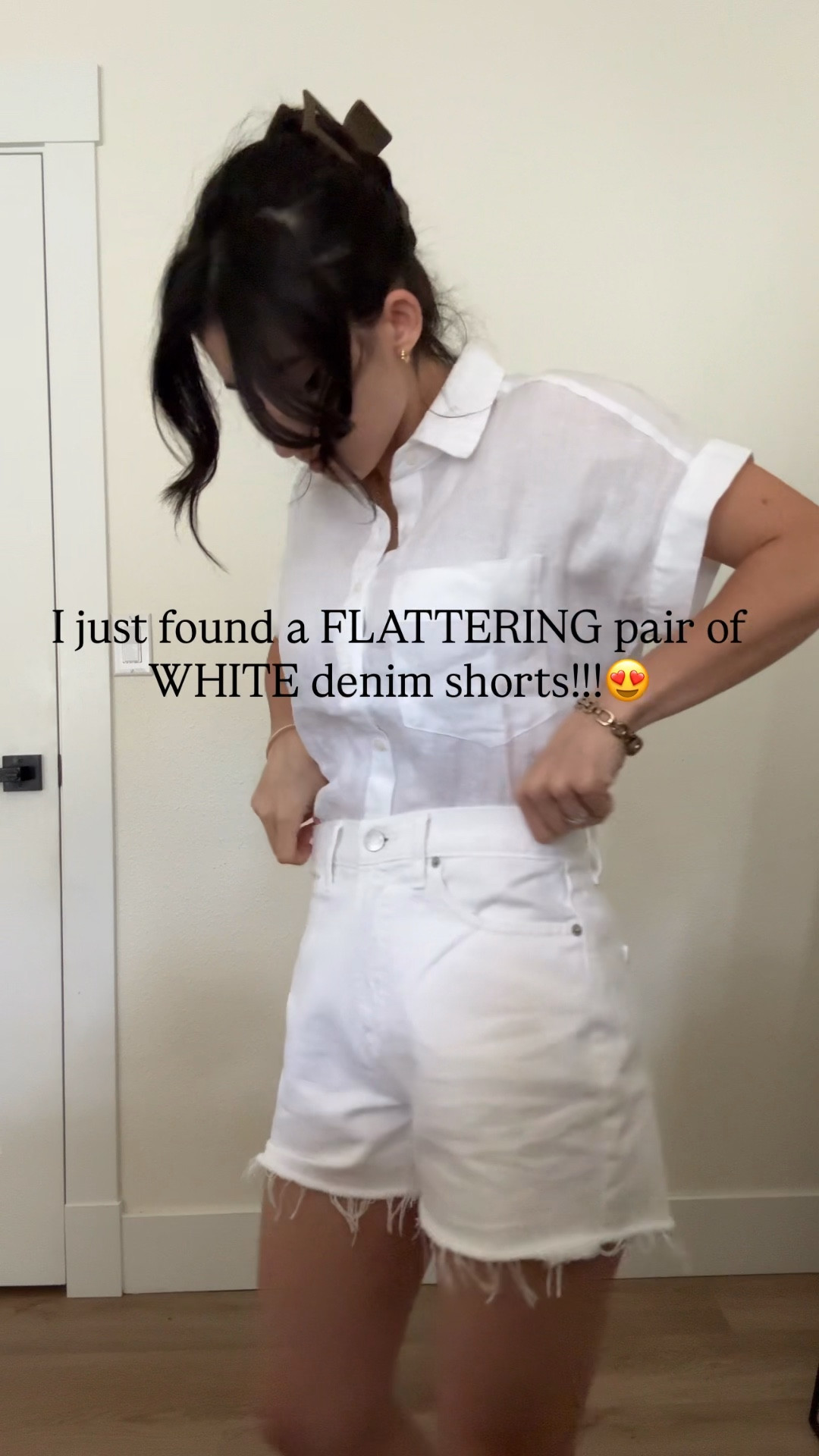 I suggest sizing up for a better fit!! I’m in a 25 for reference 

#LTKmomlife #LTKPetite #LTKootd