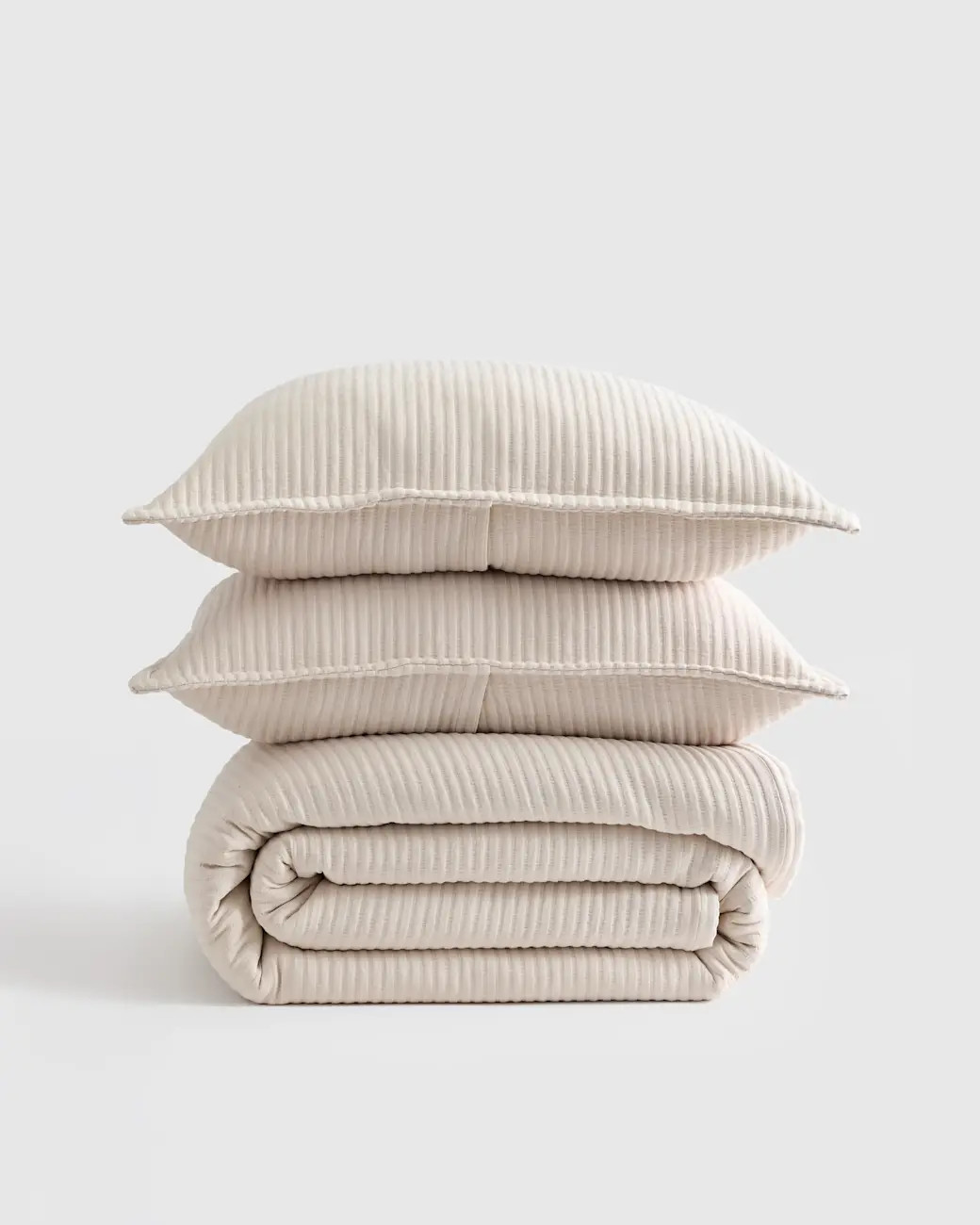 Organic Cotton Channel Stitch Coverlet Set | Quince