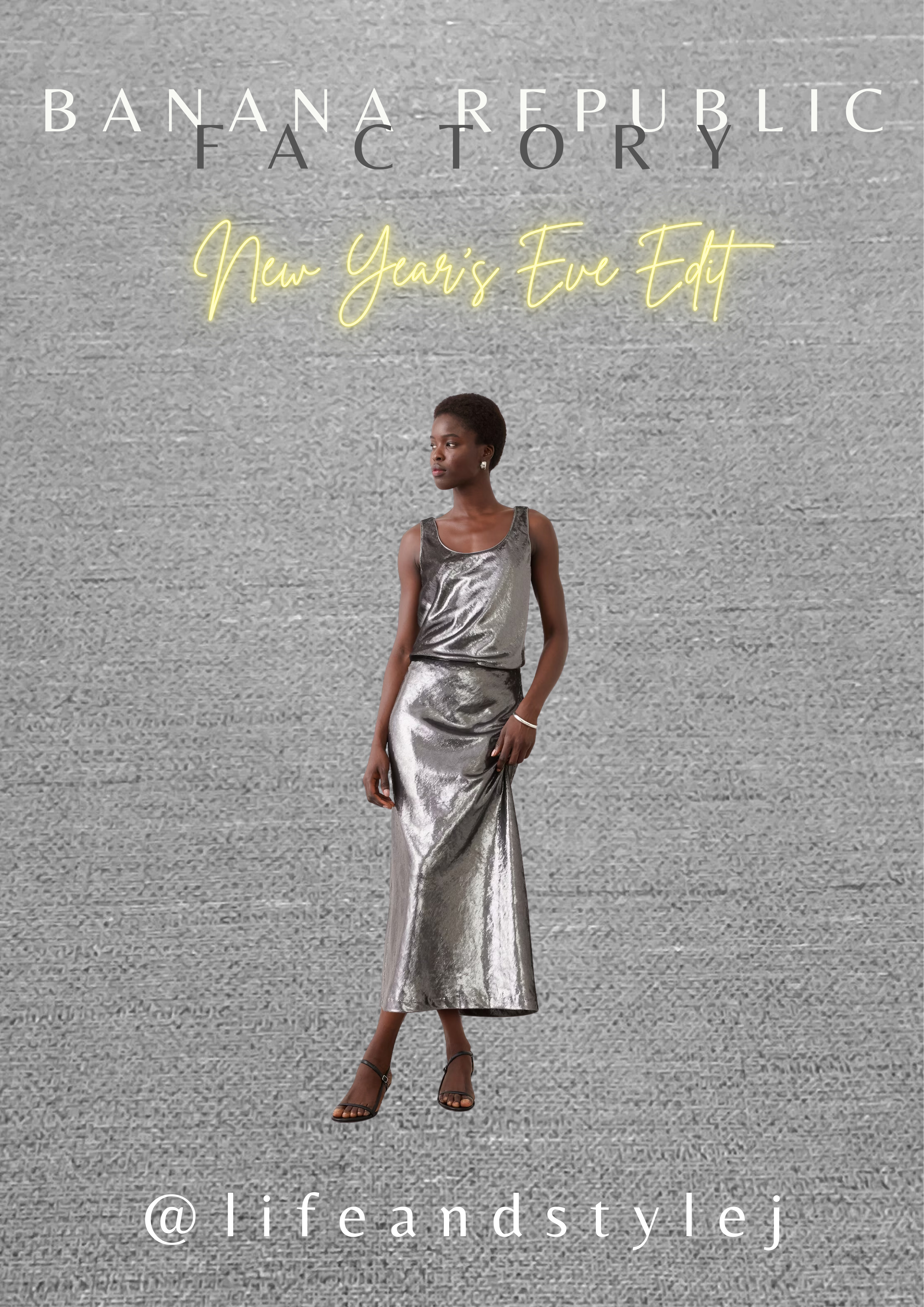 New Years Eve style made effortless with the Banana Republic Factory velvet shimmer midi skirt and matching tank, a chic set that feels polished and modern for midlife, ageless fashion. Style with a tailored blazer, sleek heels, and simple gold jewelry for an elevated evening look that shines without trying too hard. #MidlifeStyle #AgelessFashion #NewYearsEveStyle #VelvetTrends #EveningChic  

 #LTKHoliday #LTKootd #LTKOver40