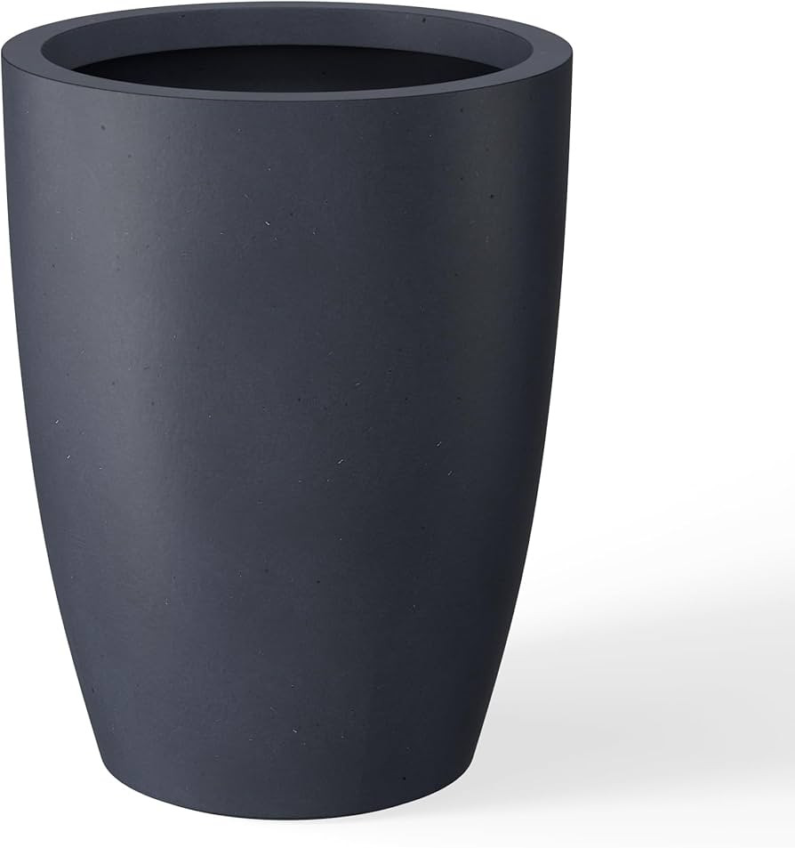 Kante 18.1" H Tall Round Concrete Planter for Outdoor Indoor, Modern Decorative Plant Pots with D... | Amazon (US)