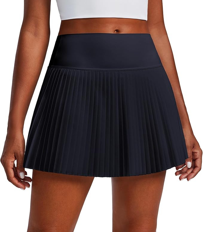 PINSPARK High Waist Pleated Tennis Skirts for Women with Shorts Mini Athletic Workout Golf Skort ... | Amazon (US)