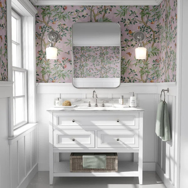Surface Style Kimono VIne Floral 18' L x 20.5" W Peel and Stick Wallpaper Roll | Wayfair North America
