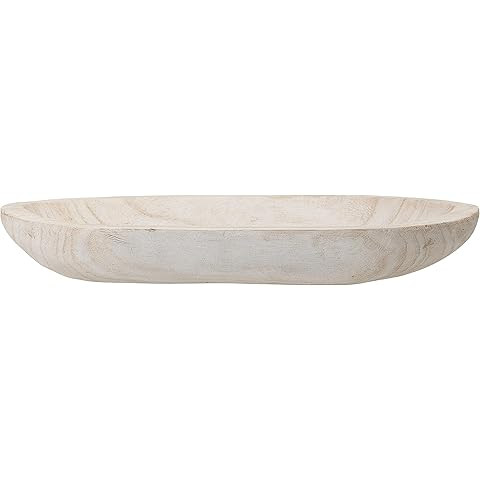 Athaliah Wooden Dough Bowl, 30 Inch Hand Carved Rustic Long Wood Dough Bowls for Decor, Vintage D... | Amazon (US)