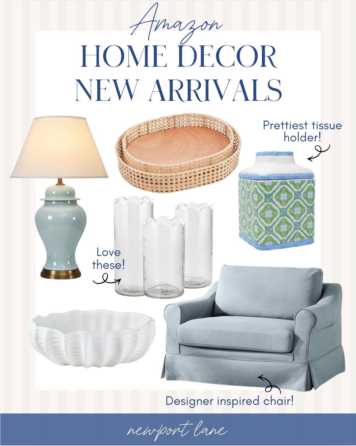 Blue and white coastal decor from Amazon that looks anything but Amazon 🌊 Every single piece in this roundup is so beautifully styled and so well priced — the kind of finds that make your home look like it was curated by a designer but decorated on a real budget.

#LTKHome #LTKSaleAlert