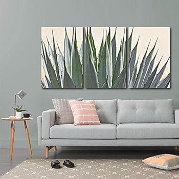 wall26 - Cactus Detail - Canvas Art Wall Decor - 24"x36"x3 Panels | Amazon (US)