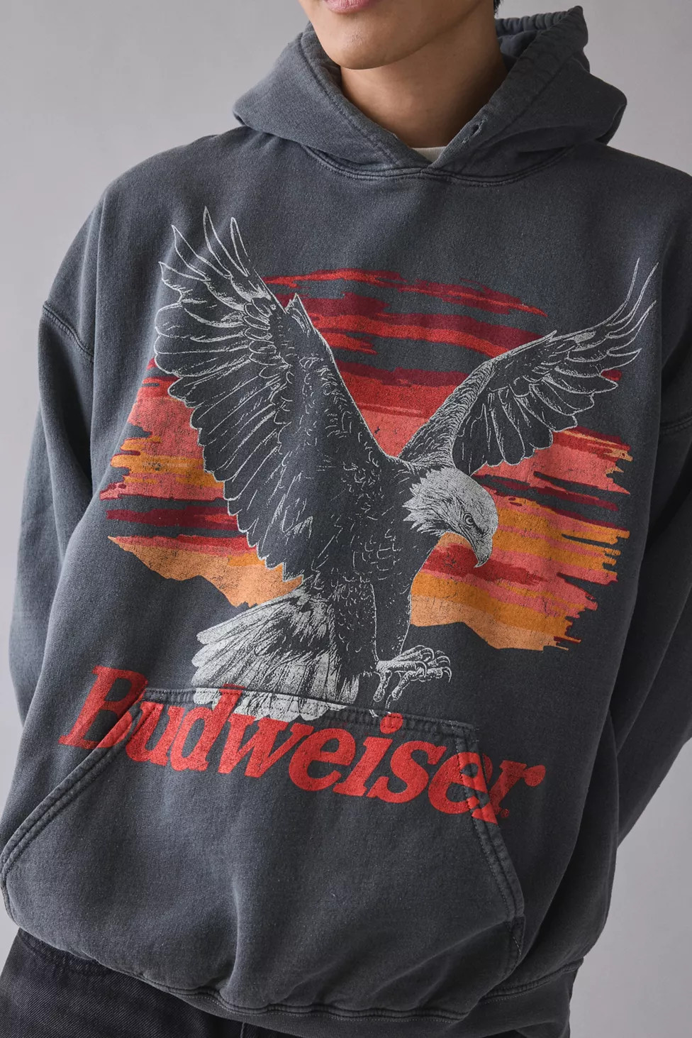 Budweiser Eagle Graphic Hoodie Sweatshirt | Urban Outfitters (US and RoW)