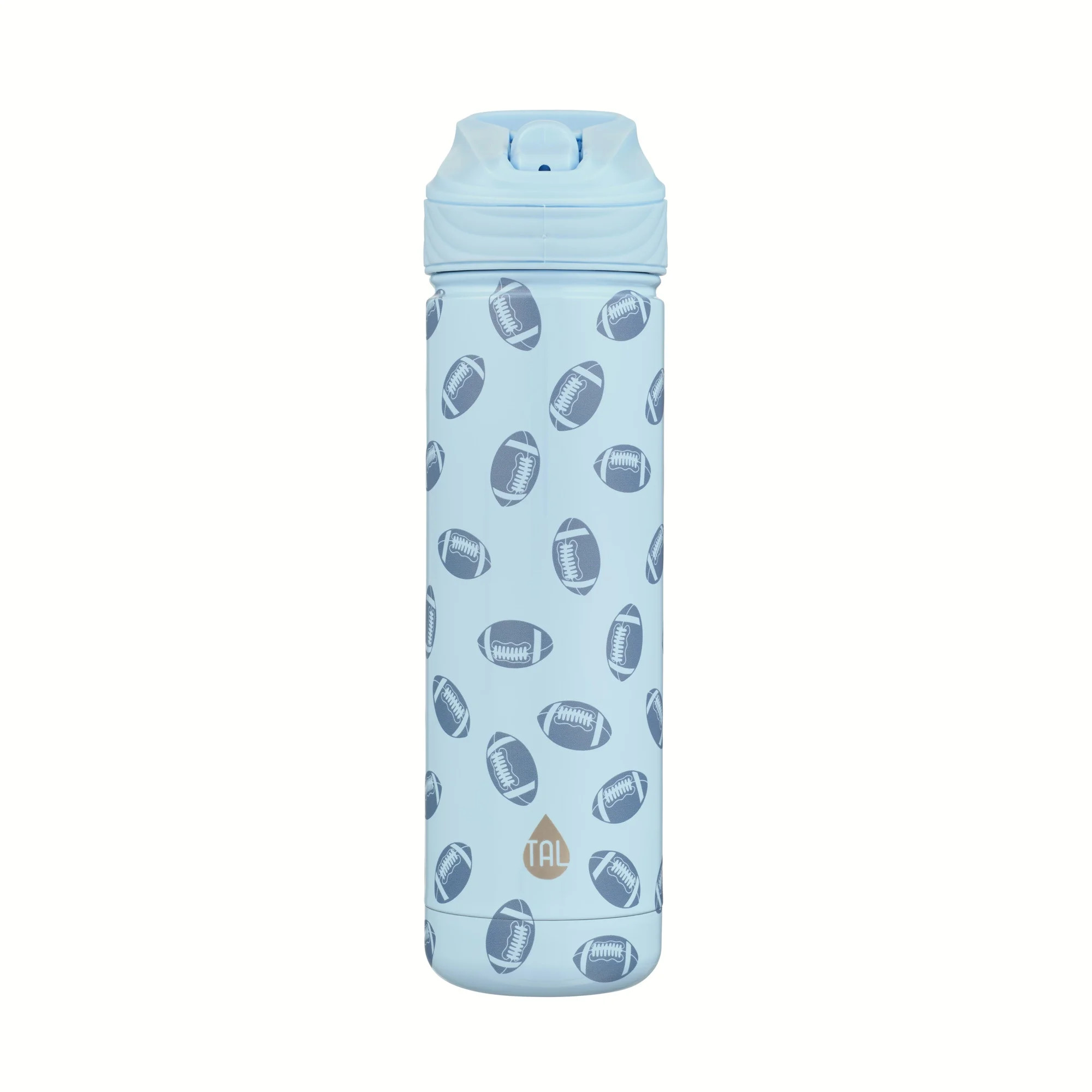 TAL 26oz Stainless Steel Ranger Water Bottle with Easy Sip Straw, Football | Walmart (US)