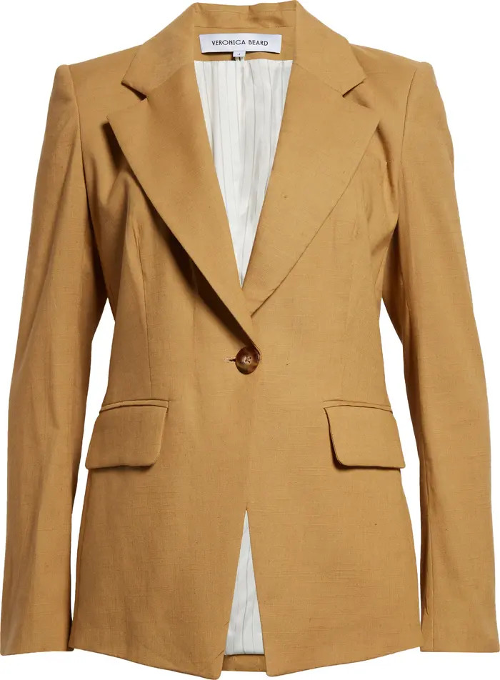 Veronica Beard Hayward Linen Blend Dickey Jacket | Nordstrom | Nordstrom