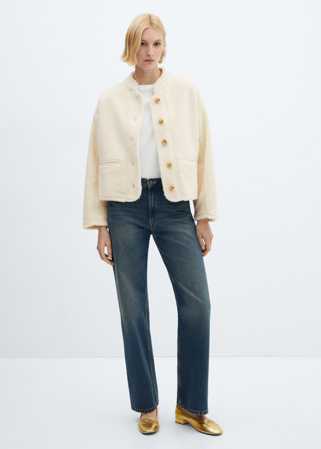 Faux shearling jacket -  Woman | MNG Australia | Mango (US/MX/AU)