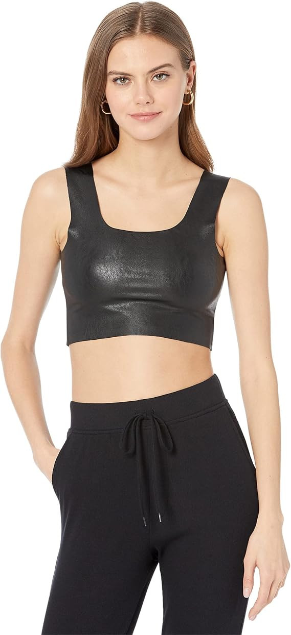 commando Faux Leather Crop Top for Women, Sexy Form-Fit Shapewear, Sleeveless | Amazon (US)