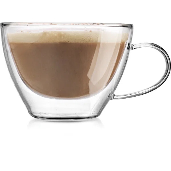 Coffee Club Lead Free Crystal Cappuccino Cup | Wayfair North America