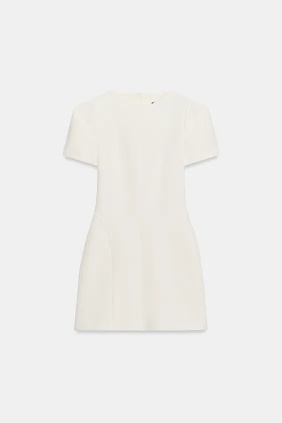 PLEATED SLEEVE MINI DRESS | Zara UK