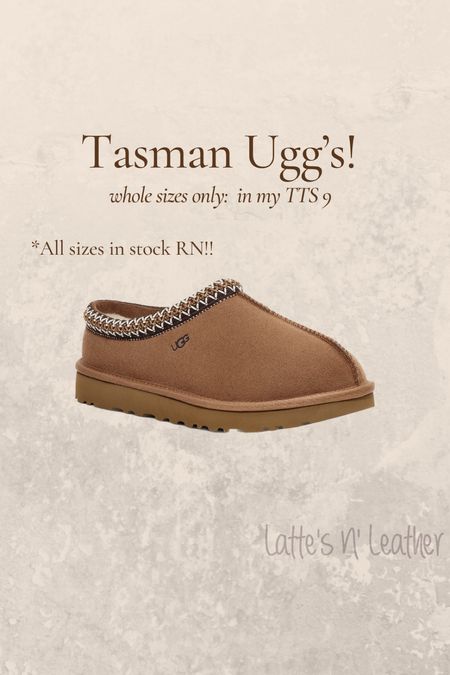 Found the Tasman Ugg slippers fully in stock - all sizes!! Got in my TTS 9.  Whole sizes only so size up if half size.  #uggs #uggslippers

#LTKstyletip #LTKshoecrush