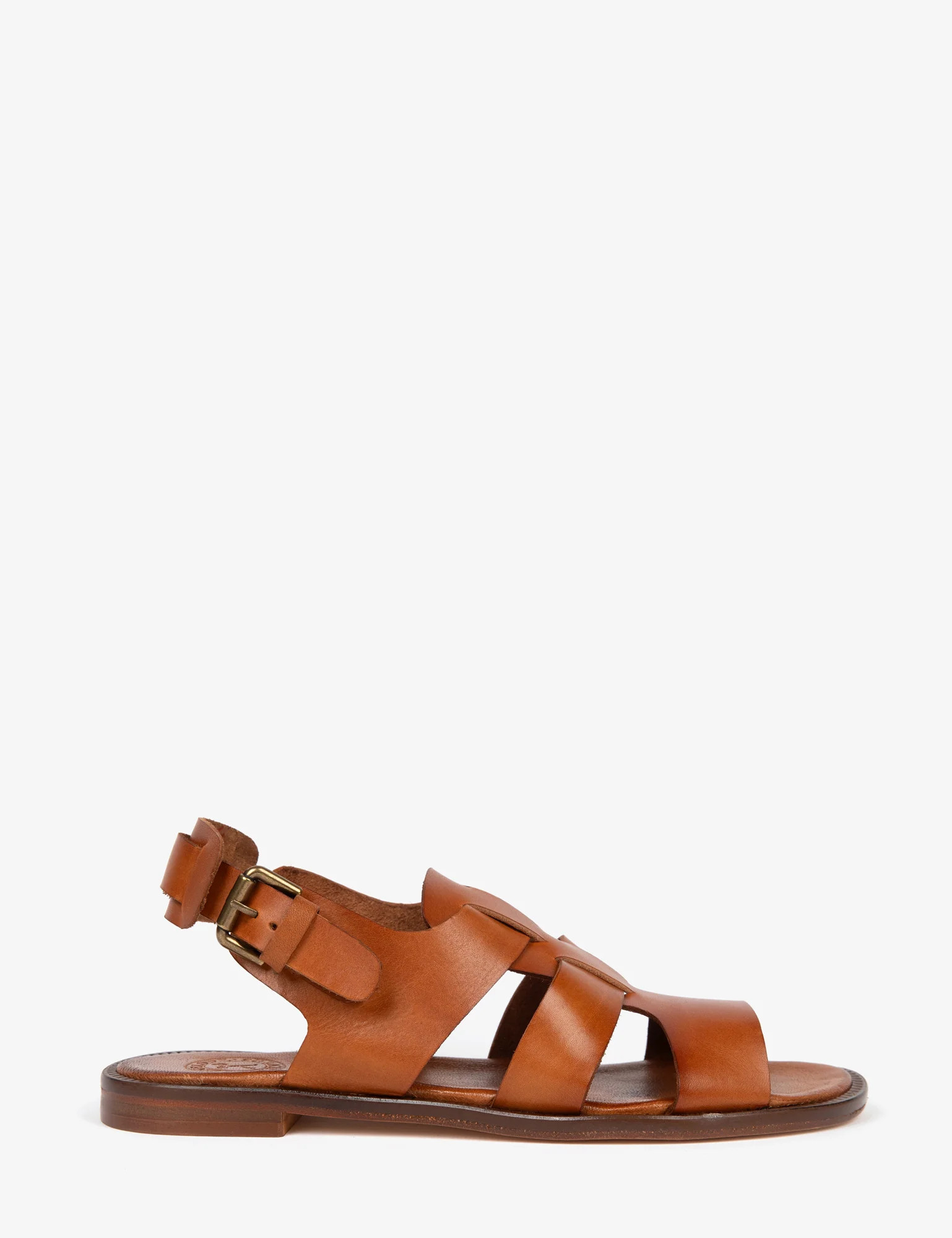 Biscay Leather Sandal in Tan | Women's Sandals | Penelope Chilvers | Penelope Chilvers