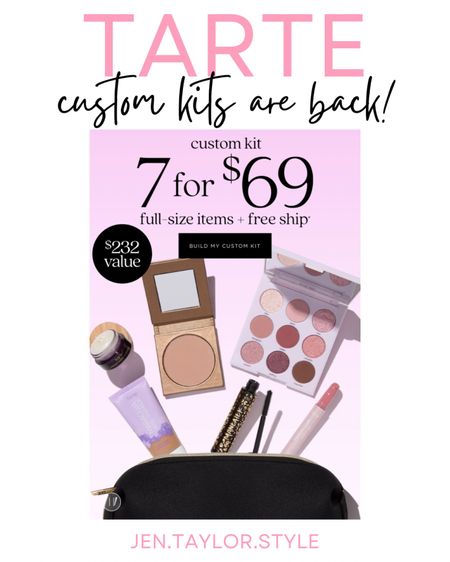 The biggest and best Tarte Cosmetics sale of the year is back! You get 7 full size products for $69 with FREE shipping. You can choose products for lips, eyes, face, and you get a cute makeup bag to hold everything! 🙌🏻 Linking all my favorite Tarte products for you! 

#LTKFindsUnder100 #LTKBeauty #LTKSaleAlert