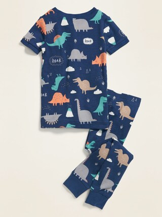 Unisex Snug-Fit Printed Pajama Set for Toddler &amp; Baby | Old Navy | Old Navy (US)