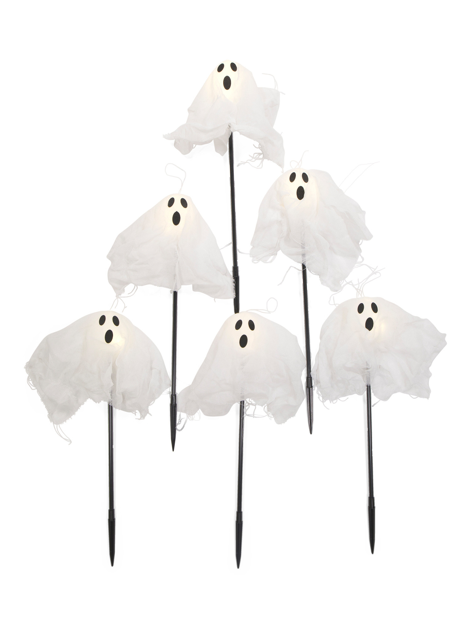 Set Of 6 Flying Ghosts Pathway Lights | TJ Maxx