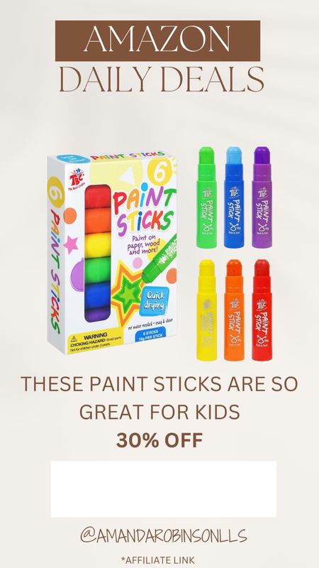 Amazon Daily Deals
Paint sticks for kids 

#LTKKids #LTKSaleAlert
