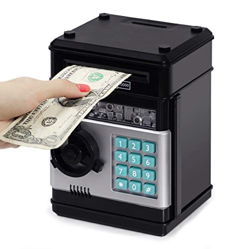 Refasy Kids Toys for Boys Girls Age 3-5,Electronic Piggy Banks for Kids Money Savings Box Toys Mini ATM Coin Bank for Children Best Birthday Xmas Gifts Cash Coin Can for Kid 8-12 Year Old Black | Amazon (US)