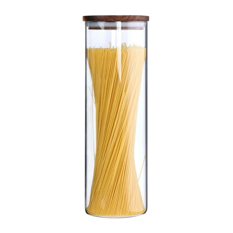 KKC Tall Glass Spaghetti Container Storage Jar,Sealed Pasta Holder  Canister with Wood Lid,63 Fll... | Walmart (US)