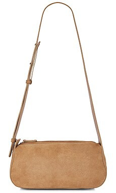 Flattered Tuna Shoulder Bag in Sand Suede from Revolve.com | Revolve Clothing (Global)