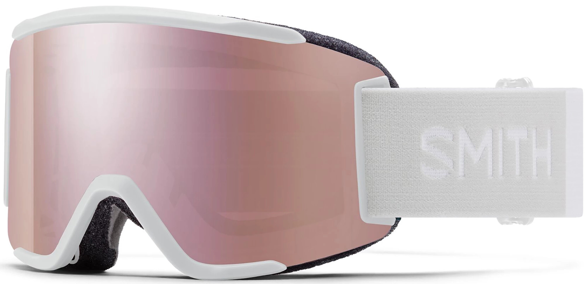 SMITH Unisex SQUAD S Snow Goggles, White Vapor Strap / Everyday Rose Gold Lens | DICK'S Sporting Goods