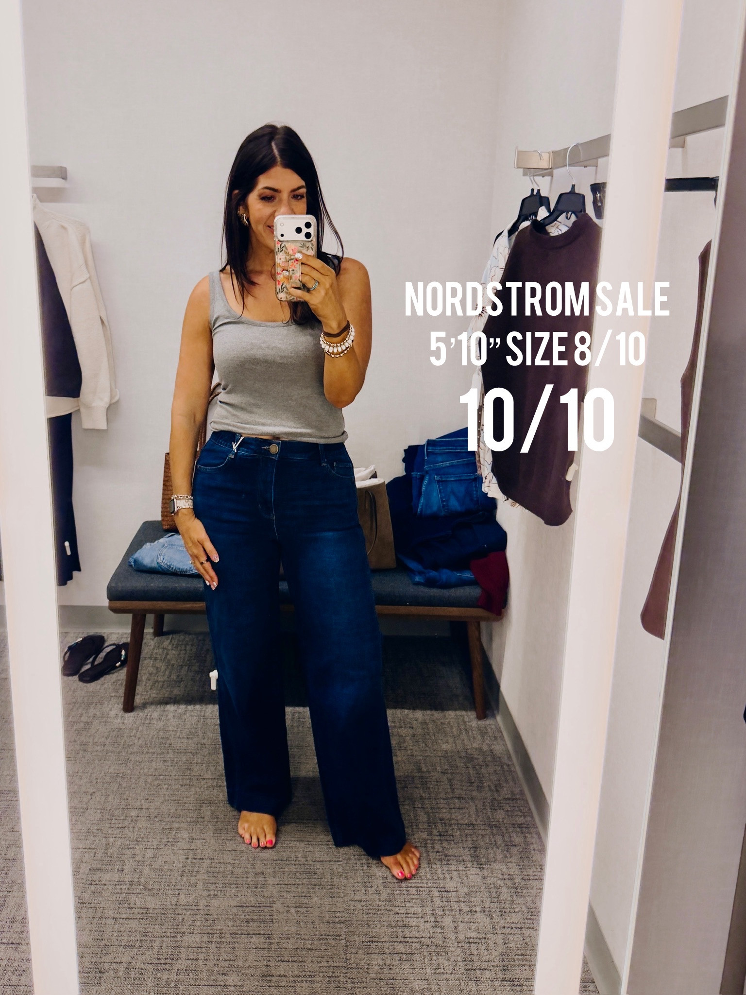 Sized up to 30 loved these 
 Nordstrom Sale, midsize style, nsale, easy outfit, what to wear, fall midsize outfit, ootd, midsize fall, causal

#LTKSaleAlert #LTKOver40 #LTKMidsize