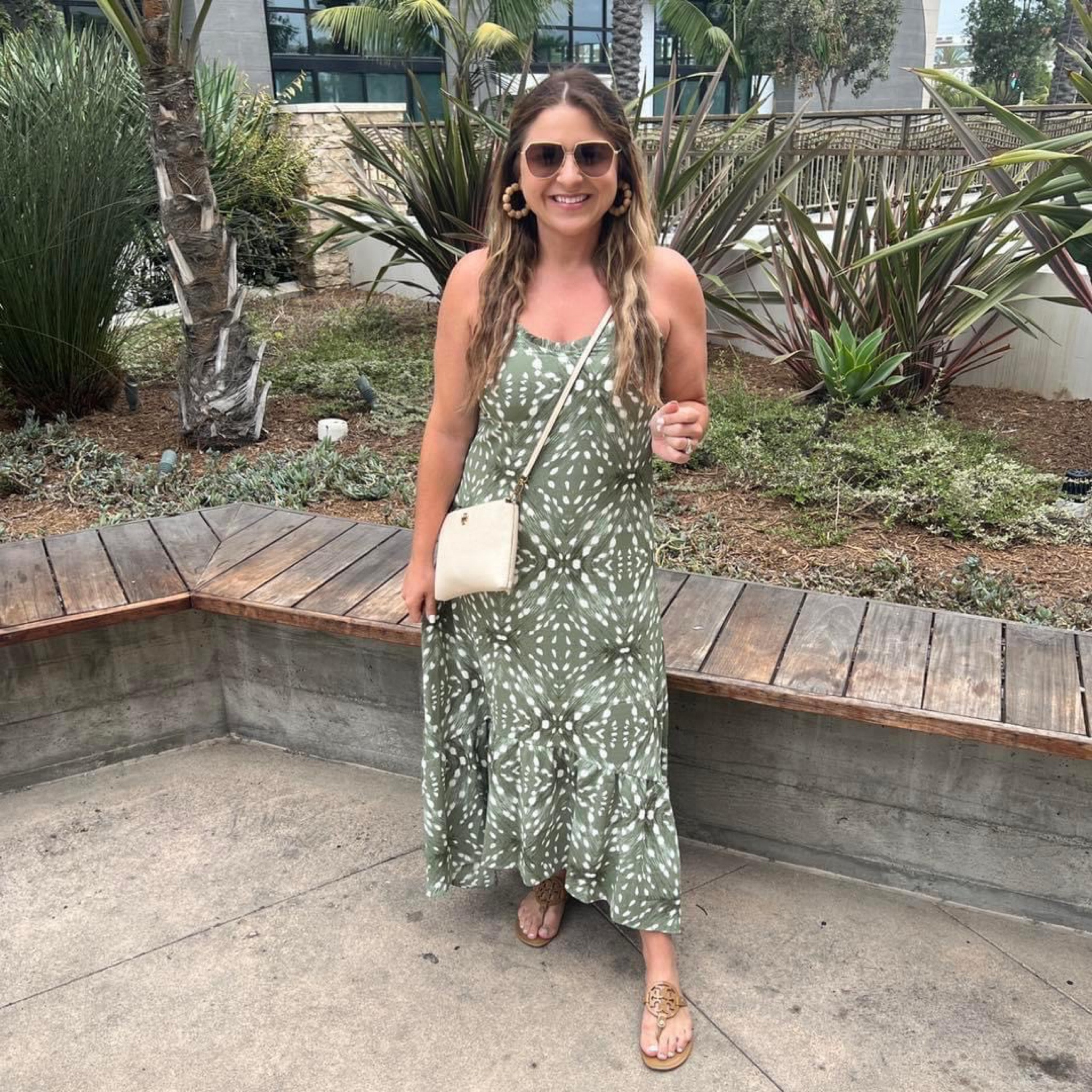 My pretty high-low maxi dress came with me on vacation this past summer. You’ll have to take a peek at the back detail… I just love it! You can tie the stings tighter to adjust the straps to your liking. It comes in other colors/patterns, but I was instantly drawn to this print leaf green. Fit is TTS. I’m in a small at 5’3”


#LTKFind #LTKstyletip #LTKtravel