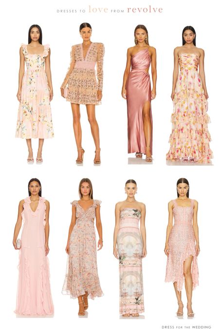 Wedding guest dresses, bridesmaid dresses, and formal dresses we love from Revolve. Pink dresses for a wedding guest, spring formal or other special occasions. Pink floral dress, pink midi dress, pink maxi dress, blush dress, designer wedding guest dress. Follow Dress for the Wedding to get the product details for this look and more cute dresses, wedding guest dresses, wedding dresses, and bridal accessories, plus wedding decor and gift ideas! 

#LTKSeasonal #LTKWedding #LTKStyleTip