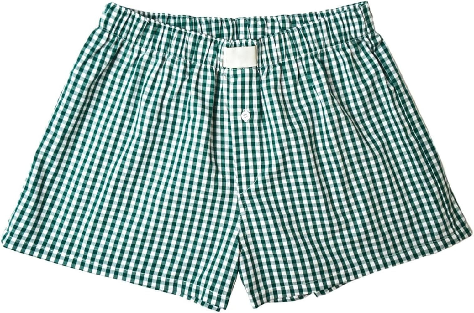 Argeousgor Women's Y2K Lounge Shorts Gingham Boxer Shorts Cute Soft Elastic Low Waist Boxers Plai... | Amazon (CA)