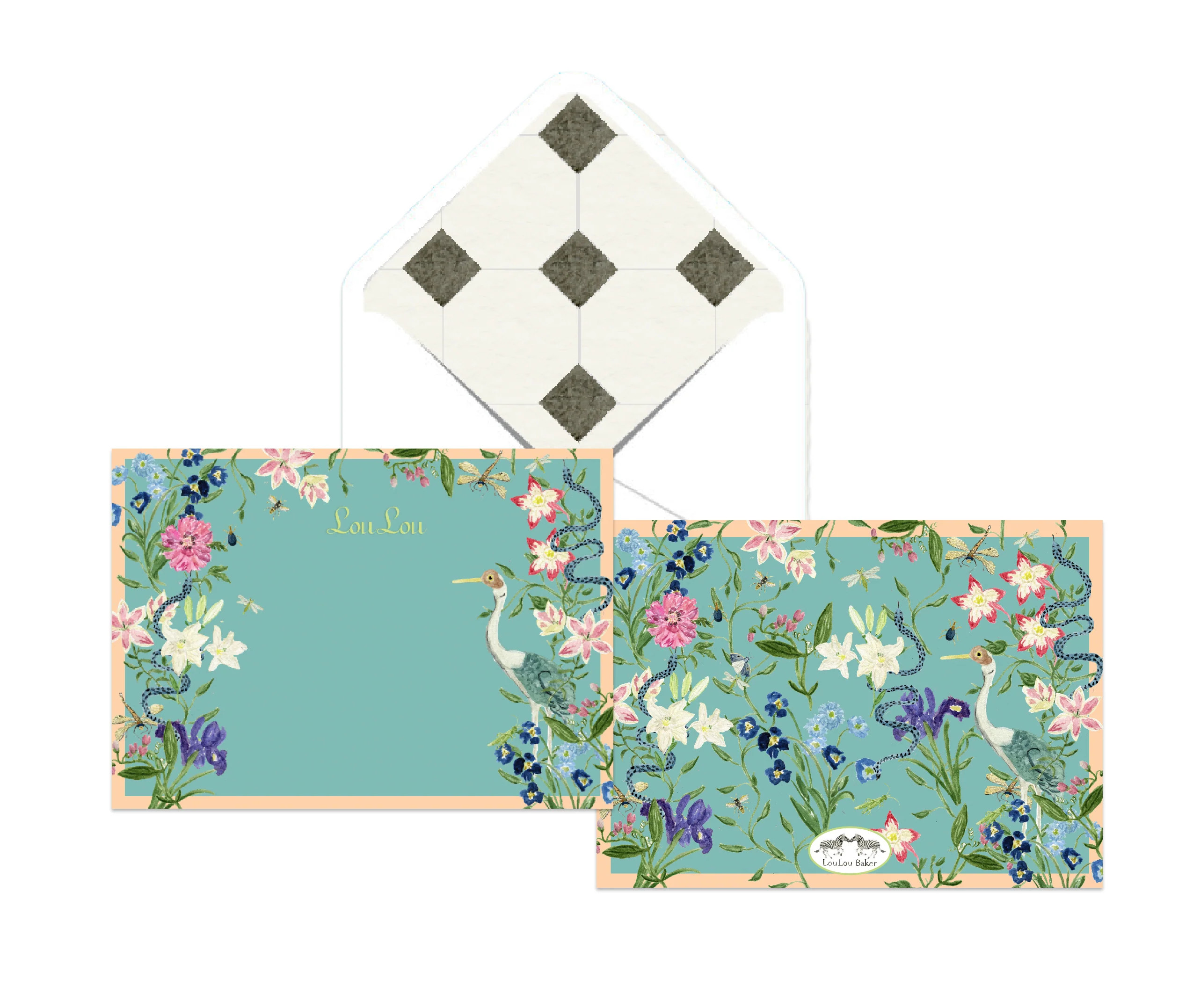 Blue Heron Stationery Set | LouLou Baker