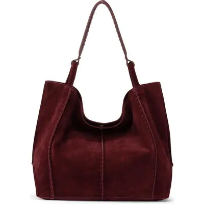 The Sak Los Feliz Large Tote Leather Bag in Dark Silver at Nordstrom | Nordstrom