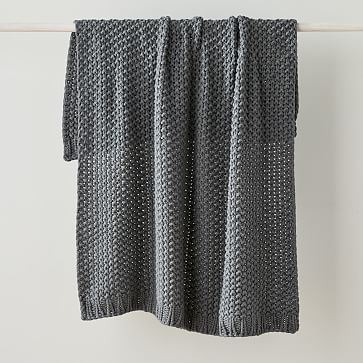 Chunky Cotton Knit Throw | West Elm (US)