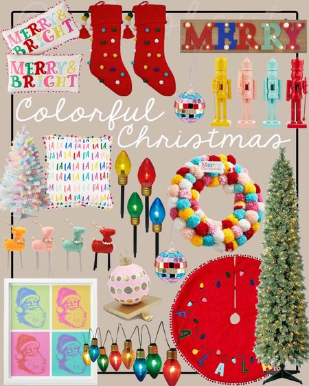 Colorful Christmas decor, Walmart decor, Walmart home, Walmart holiday, colorful holiday decor, affordable Christmas decor, bright color Christmas 

#LTKhome #LTKHoliday #LTKunder50
