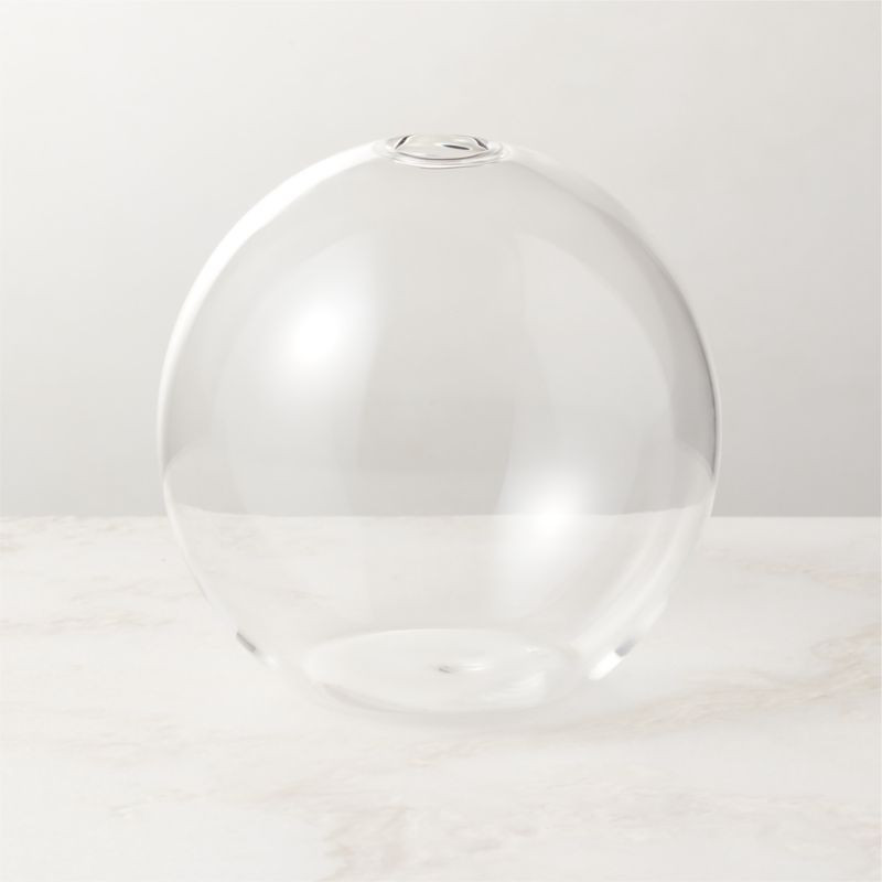 Everlasting Modern Neva Round Glass Taper Candle Holder + Reviews | CB2 | CB2